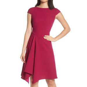 Harper Rose Fuschia Fit and Flare Dress,  US 2P